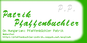 patrik pfaffenbuchler business card
